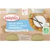 Babybio Pot Brassé Brebis Quetsche Vanille +6m Bio 2 x 130g