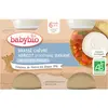 Babybio Brassé Chèvre Abricot D'occitanie Banane 2 X 130 G De Babybio