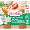 Babybio Pâtes Bolognaises Végétales Carottes Lentilles Tomates Bio 400g