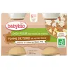 Babybio Légumes Pot Chou Fleur Pomme de Terre +6m Bio 2 x 130g