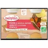 Babybio Fruits Pot Pomme Abricot Céréale +4m Bio 2 x 130g