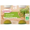 Babybio Légumes Pot Petits Pois +6m Bio 2 x 130g