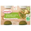 Petit Pot Bébé Légumes verts - BABYBIO - Bio - 2x130g - Dès 4 mois