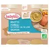 Babybio Risotto Poireau du Centre-Val de Loire Saumon Bio 2 x 200g