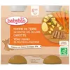 Babybio Repas Midi Pot Pomme de Terre Carotte Veau +8m Bio 2 x 200g