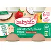 Babybio Brassé Végétal au Lait de Coco - Pomme Fraise de nos Fermes - ...