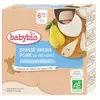 Babybio - Gourde Brassé Brebis Poire - Bio - 4x85g - Dès 6 mois