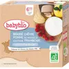 Babybio Desserts Lactés Gourde Brassé Lait de Chèvre Pomme Framboise +...