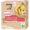 Babybio Fruits Gourde Poire Banane Millet +6m Bio 4 x 90g