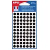 Agipa - Disques Adhesifs 8mm Noir - Sac De 462