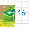 APLI-Agipa - Papier recyclé - mat - adhésif permanent - blanc - 99.1 x...