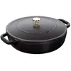 STAUB Sauteuse Chistera en Fonte, Ø 28 cm, 3,7 L, Noir Mat