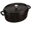 STAUB Cocotte Ovale  - En fonte - Emaillée - 31 cm - 5,5L - Noir Mat