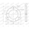 Pakking uitlaatpijp 80315 Walker
