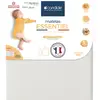 CANDIDE Matelas Bébé 70x140x10cm Essentiel - Sans Traitement - Déhoussable - Confort Traditionnel - Fabriqué En France - Garantie 5 Ans