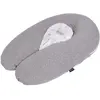 Candide Coussin de grossesse Multirelax 3 en 1 jersey gris chiné lapins