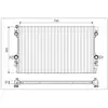 VALEO Radiateur moteur pour PORSCHE: Panamera (Ref: 701126)