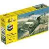Heller Maquette véhicule militaire : Kit : US 1/4 Ton Truck Trailer