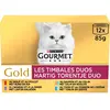 36x85g Duo Délice : double délice Gold Gourmet Boîtes pour chat : -15 % !