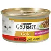 Gourmet Gold Alliance Raffinée 12 x 85 g pour chat - boeuf, poulet