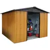 Abri de jardin métal aspect bois 5,3 m2 Yardmaster + kit d'ancrage