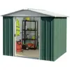YARDMASTER Abri Métal 87geyz - S.H. T. 5,25 M² - H. 193cm - Vert