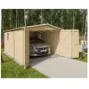 Garage - TRIGANO - Garage bois - Marron - 15 m² - Bois massif - Double porte battante