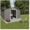 Abri de jardin acier 9,05 m2 Trigano + kit d'ancrage