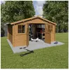trigano Abri de jardin bois marron 15,5 m2 Zélos