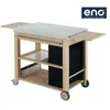 Chariot Plancha ENO MOBILOT Bois et inox