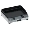 Plancha Eno Fusion 60 Gaz 2 brûleurs 5000 W Noir et Inox