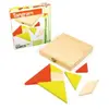 Jeujura - 66103- Jeux de Société-Tangram - Coffret en Bambou