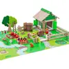JEUJURA House & Its Garden J8080 Lot de 130 jeux de construction, multicolore
