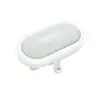 Electraline - Hublot led ovale 10W, 4000K, lumière chaude 700 lm, 120x180x80, blanc