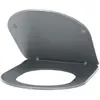Abattant WC coloris anthracite avec frein de chute en thermodur ultra ...