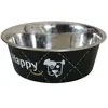 ZOLUX Happy Ecuelle en Inox pour Chien Noir 17 cm 0,8 L