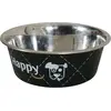 ZOLUX Happy Ecuelle en Inox pour Chien Noir 21 cm 1,5 L