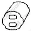 Aanslagrubber demper 255713 Bosal