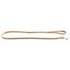 Martin Sellier Laisse en Cuir Surpiqué Classique 16mm x 1m Naturel