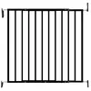 Barrière de sécurité Enfant LEA NOIRE - Noir - 64 a 113cm - Acier - Barrière à portillon