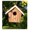 Nichoir Rustique - Nichoir Pour Oiseaux - Marron - Taille Moyenne - Ab...