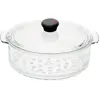 CRISTEL CWTECVV20 Cuit-Vapeur Verre Cocinelle 20cm, Transparent