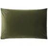 Housse de coussin unie en velour mousse 40x60