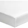 Essix - Drap Housse Royal Line Percale de Coton Blanc 100 x 200 cm