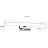 Applique de salle de bain 57cm chrome (12W 960lm 4000K IP44) - Voltman