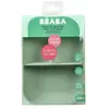 Béaba Assiette compartimentée à ventouse en silicone Vert sauge
