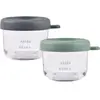 Béaba Lot de 2 portions verre 150 ml Mineral / Vert sauge