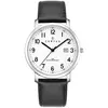 Montre - CERTUS - 611078 - Acier - Cuir Noir - Étanchéité 30m