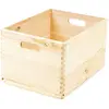 Compactor Boîte de rangement en bois clair 40 x 30 x H.23 cm RAN6476