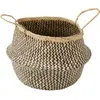 Panier COMPACTOR Belly noir et naturel M pliable